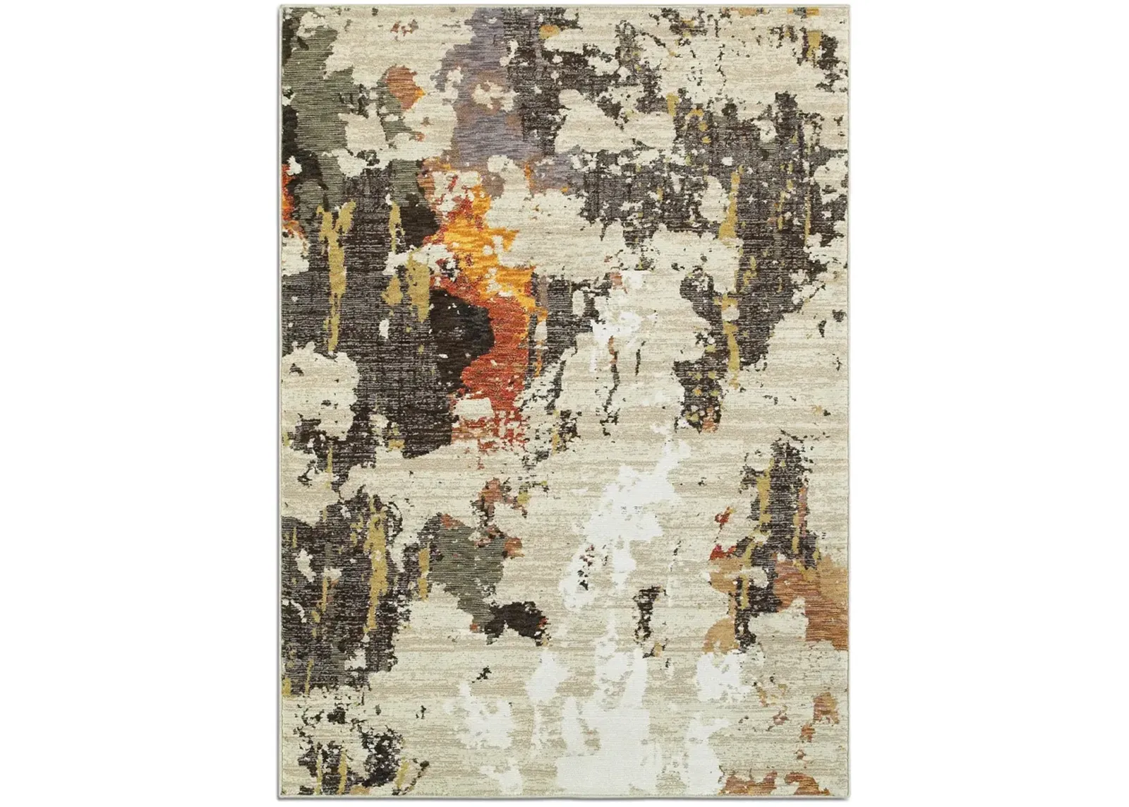 Evolution Vanilla Pewter Area Rug - 10 0  X 13 2 