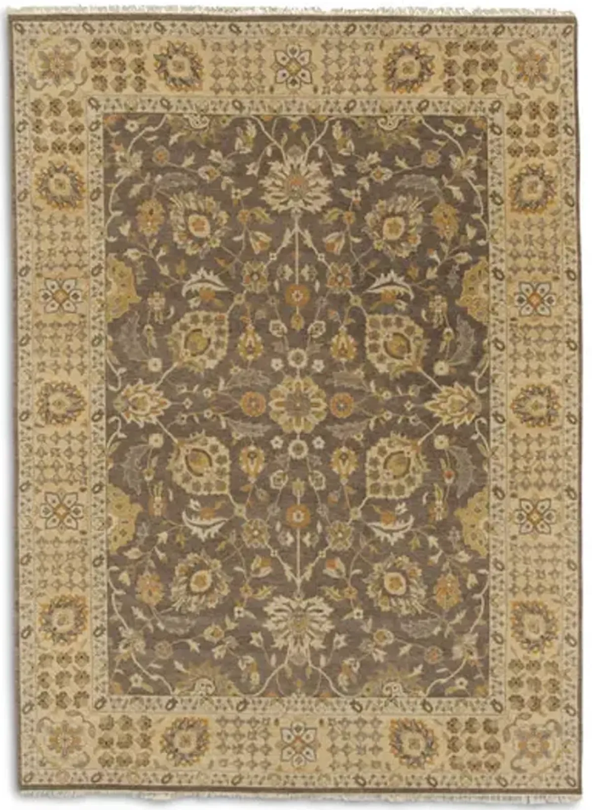 Hand Knotted Area Rug - 9 1  X 12 0 