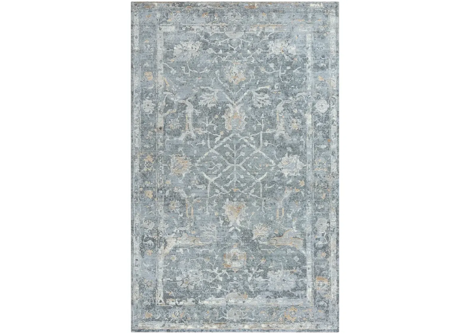 Artistry Border Grey Area Rug - 9 0  X 12 0 