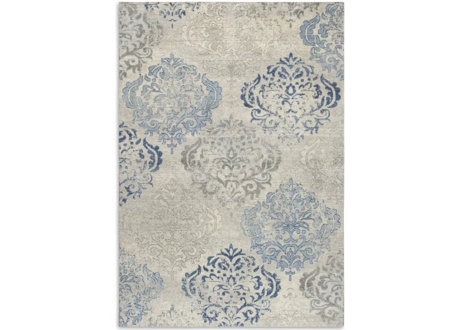 Gossamer Gray Blue Area Rug - 9 0  X 12 0 