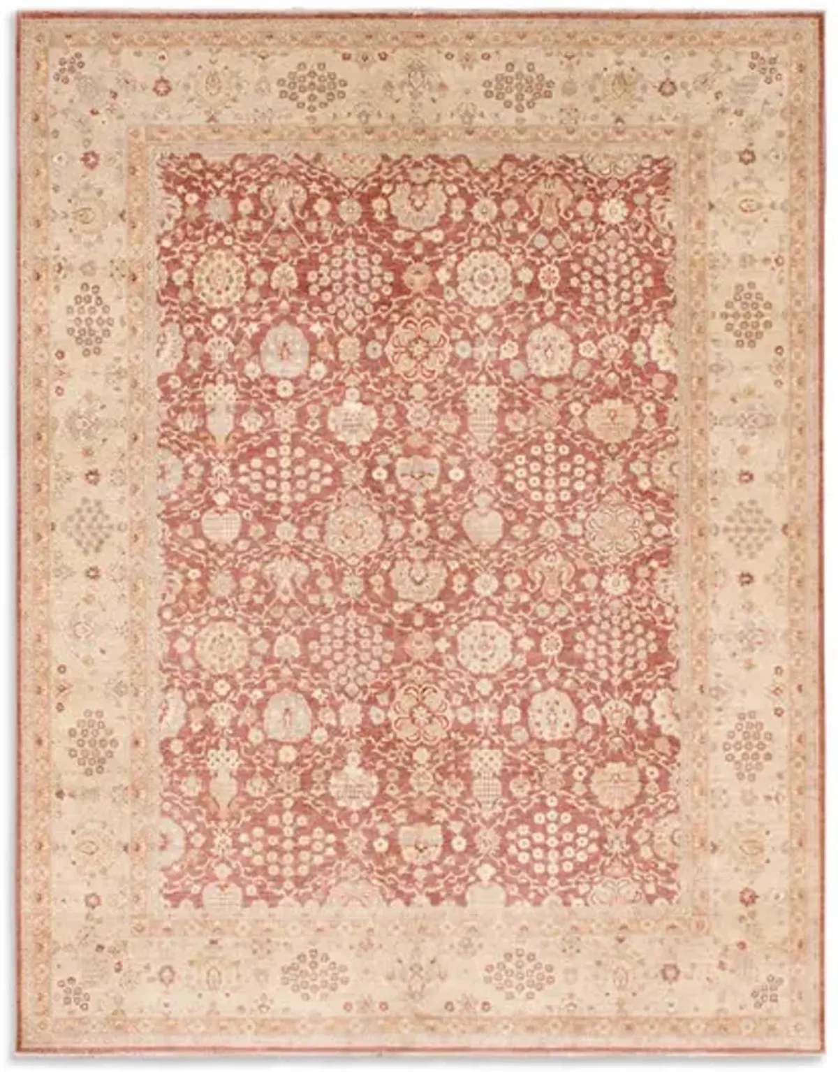 Hand Knotted Area Rug - 9 11  X 13 10 