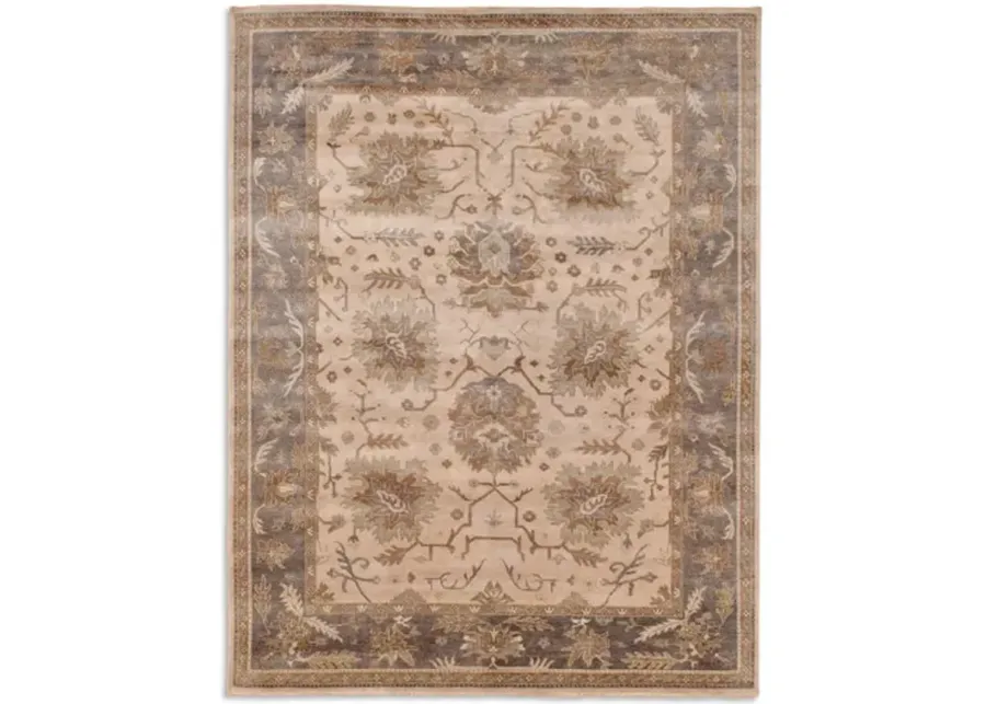 Hand Knotted Area Rug - 9 1  X 11 10 