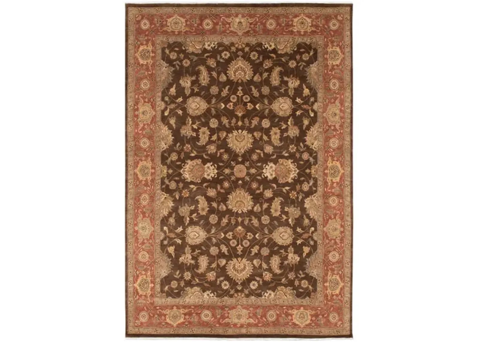 Hand Knotted Area Rug - 9 9  X 14 3 