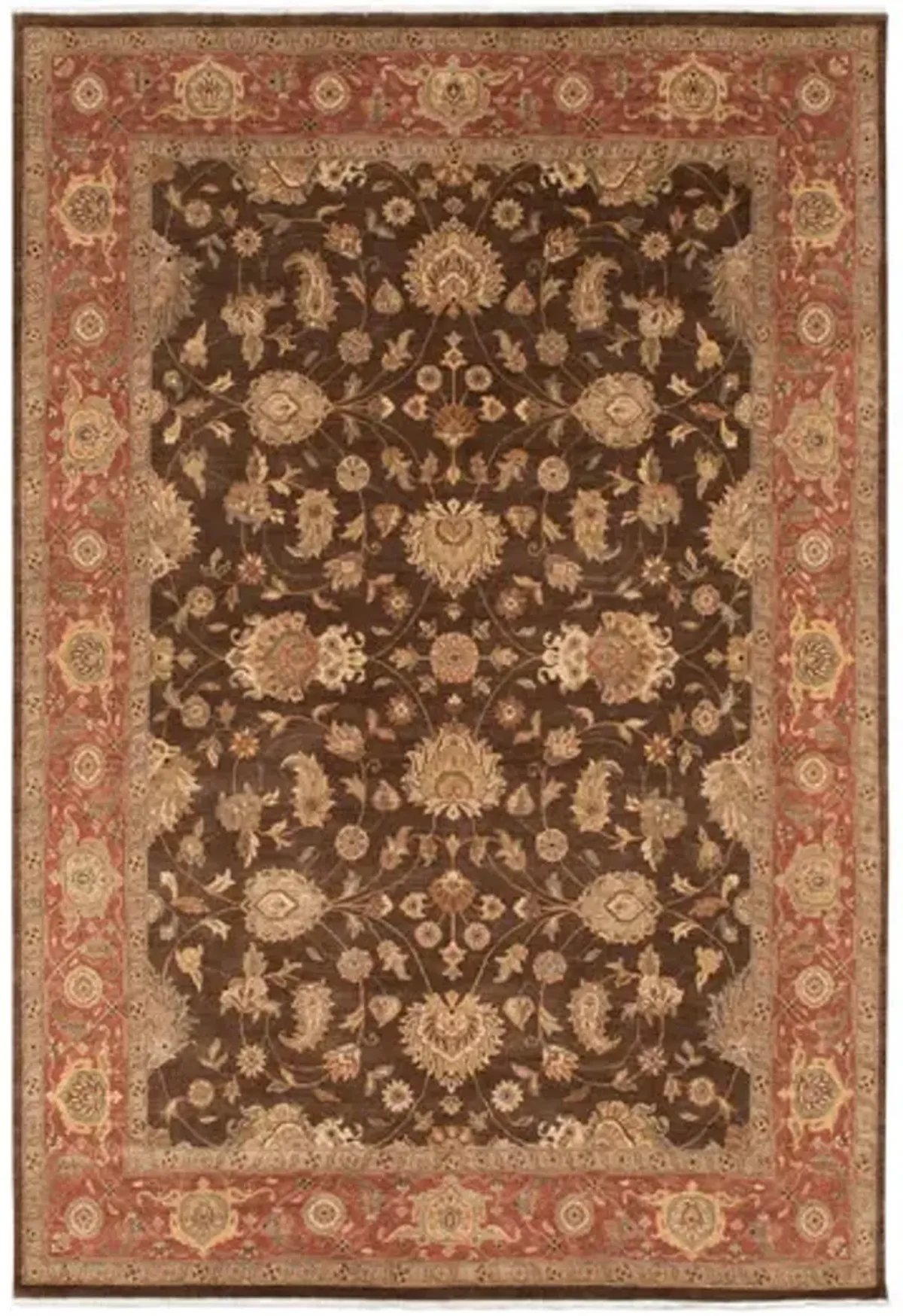 Hand Knotted Area Rug - 9 9  X 14 3 