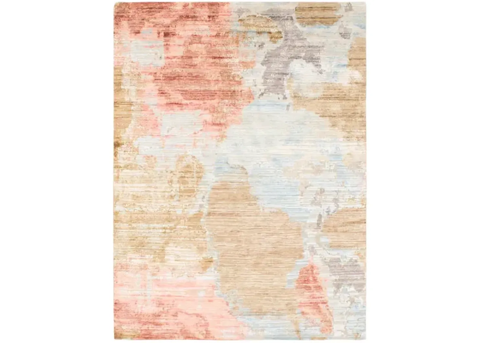 Hand Knotted Area Rug - 8 10  X 11 10 