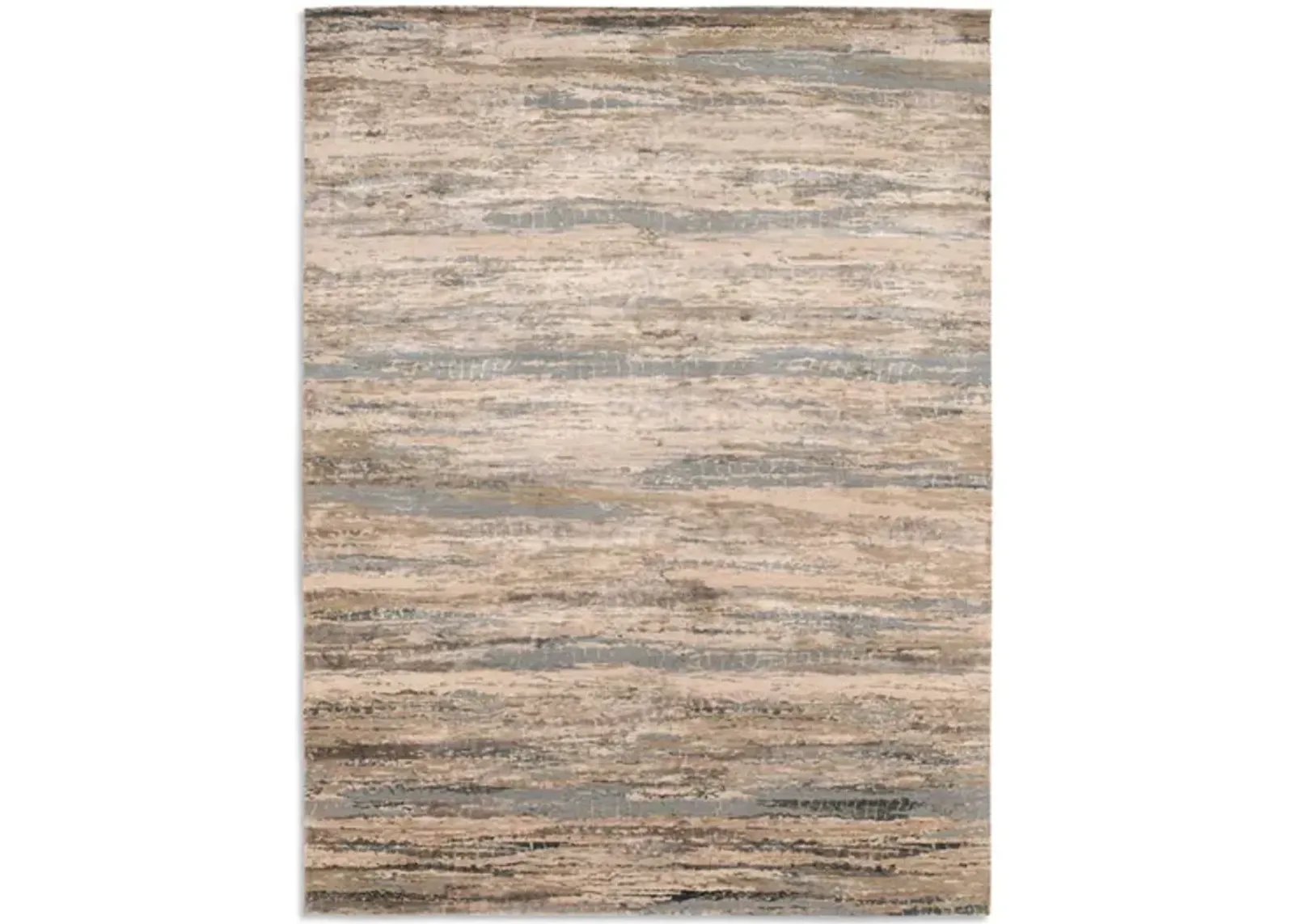 Hand Knotted Area Rug - 9 0  X 11 11 