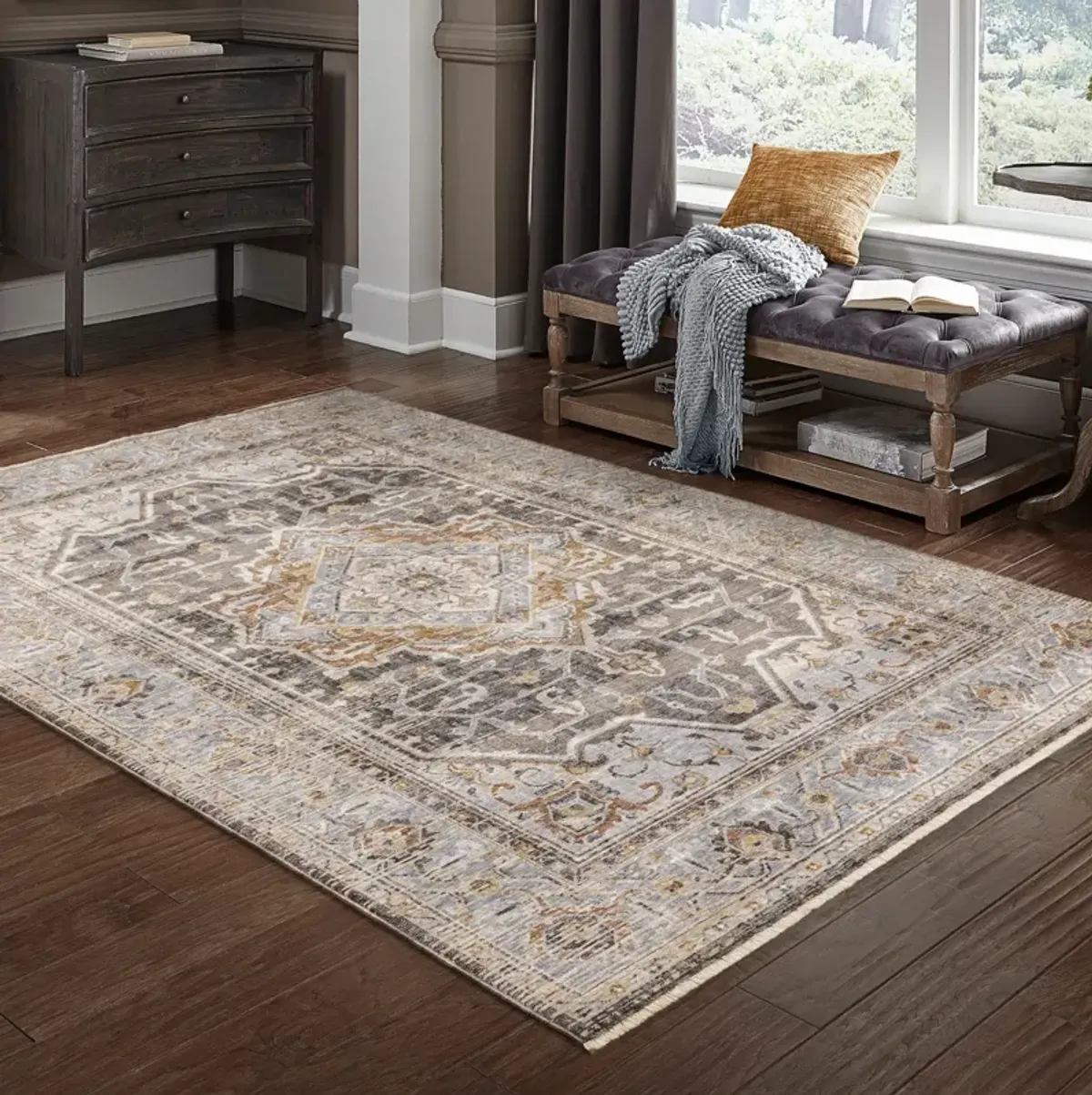 Maharaja Stone Area Rug - 9 10  X 12 10 