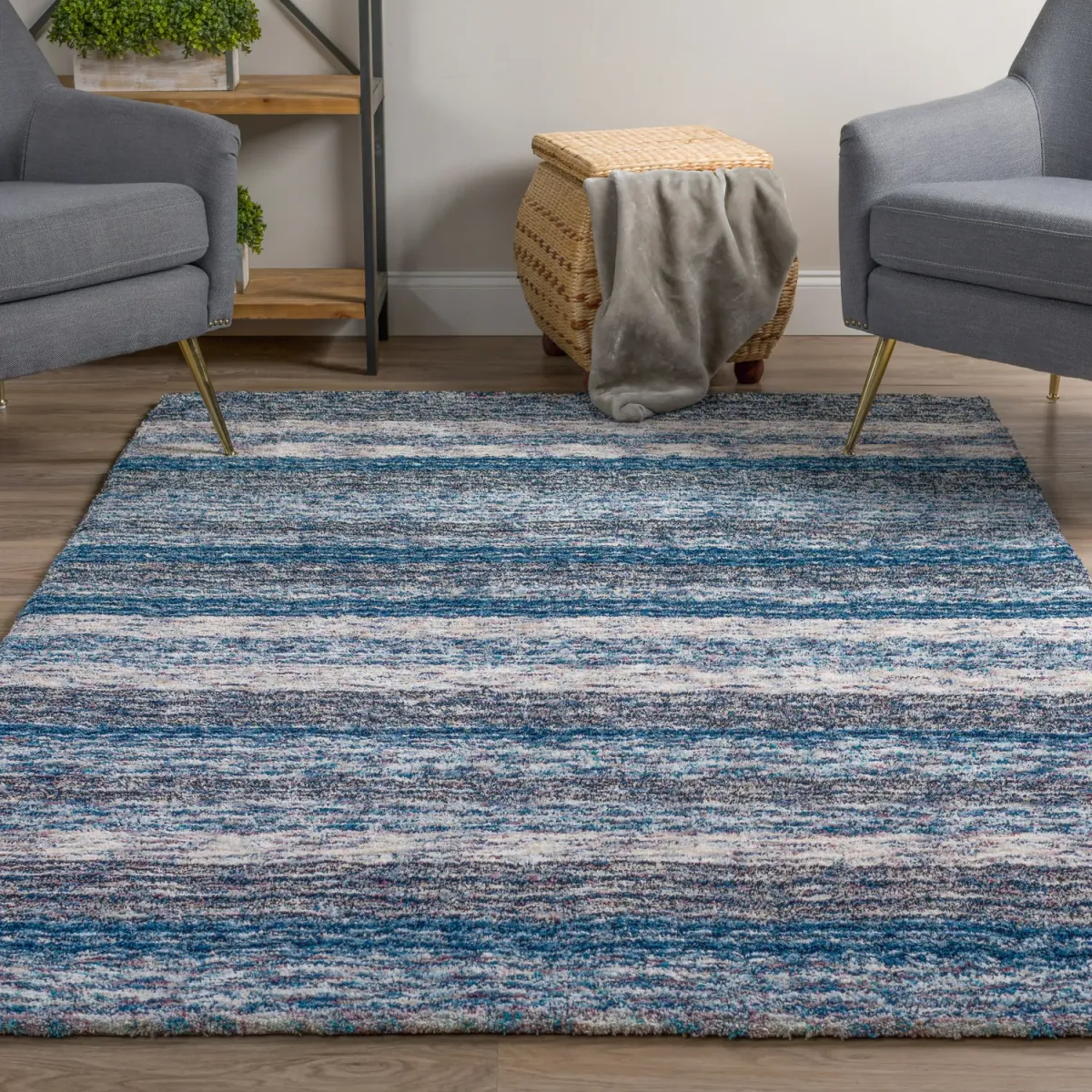Joplin Indigo Area Rug - 9 0  x 13 0   