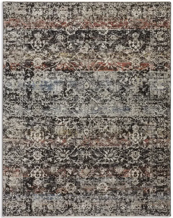 Caprio Blue Rust Area Rug - 9 6  x 12 5   