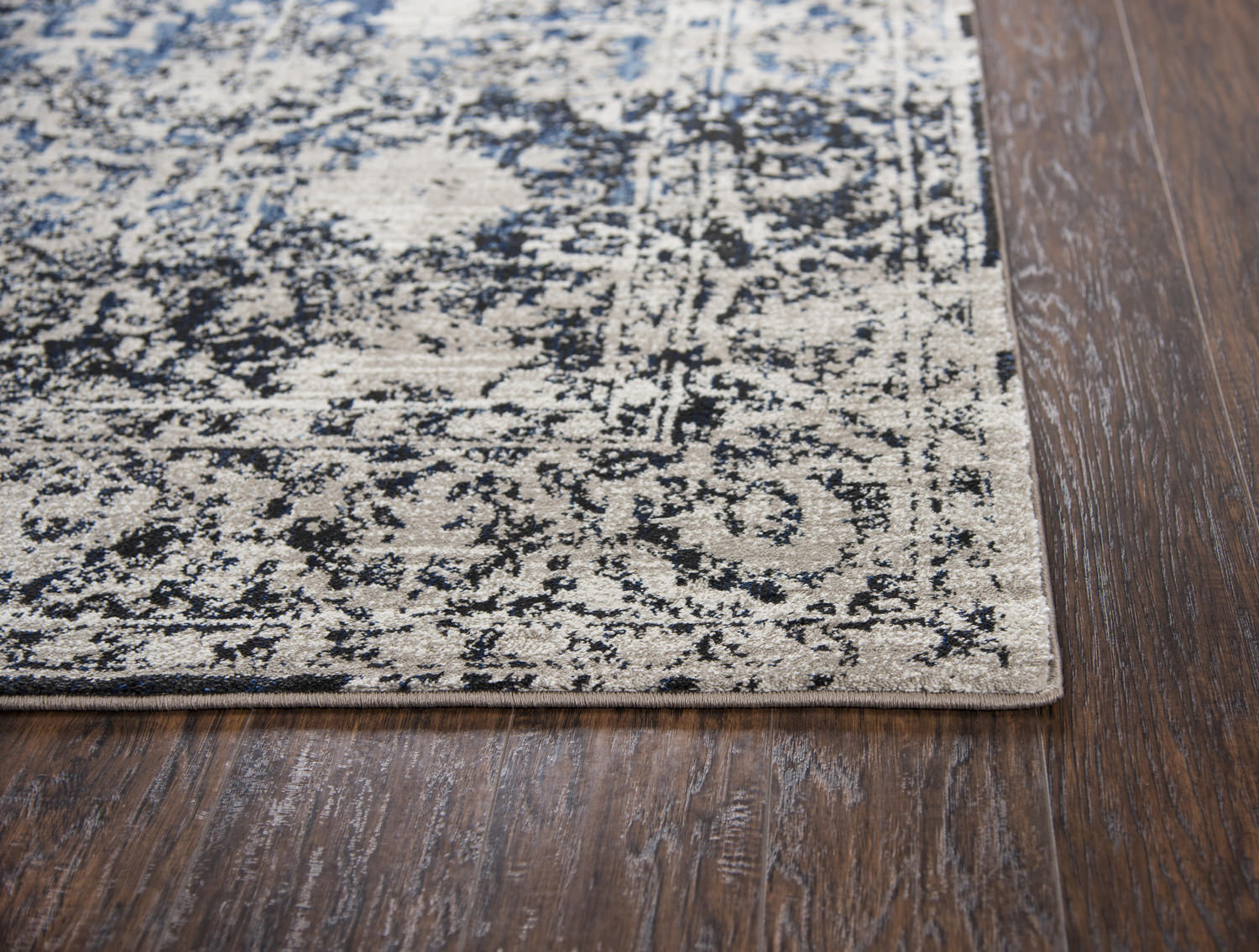 Panache Taupe Blue Area Rug - 9 10  X 12 6 