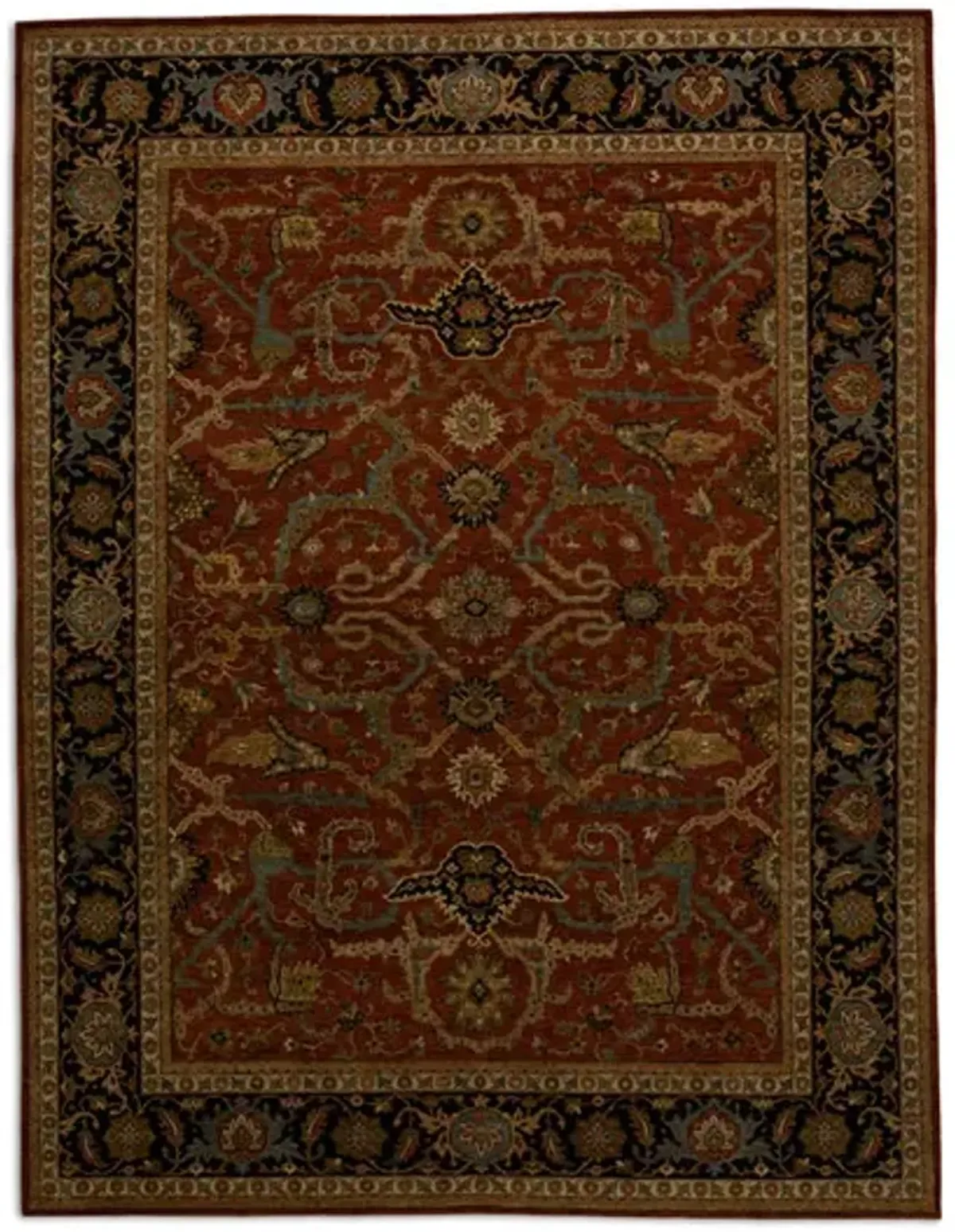 Hand Knotted 9 1  x 11 10  Area Rug