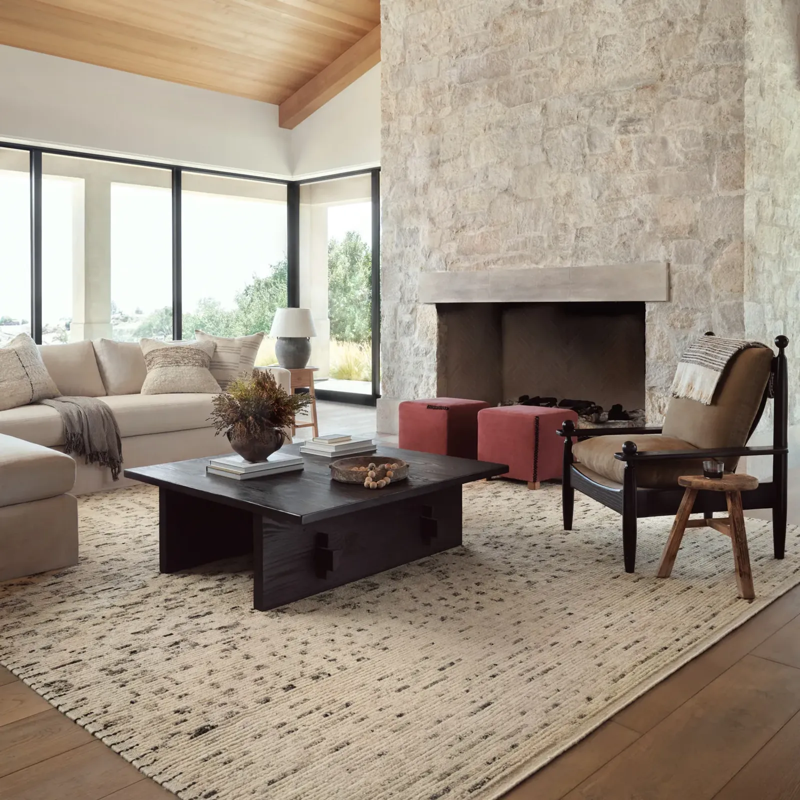 Amber Lewis Briyana Natural Granite 9 6  x 13 6  Area Rug