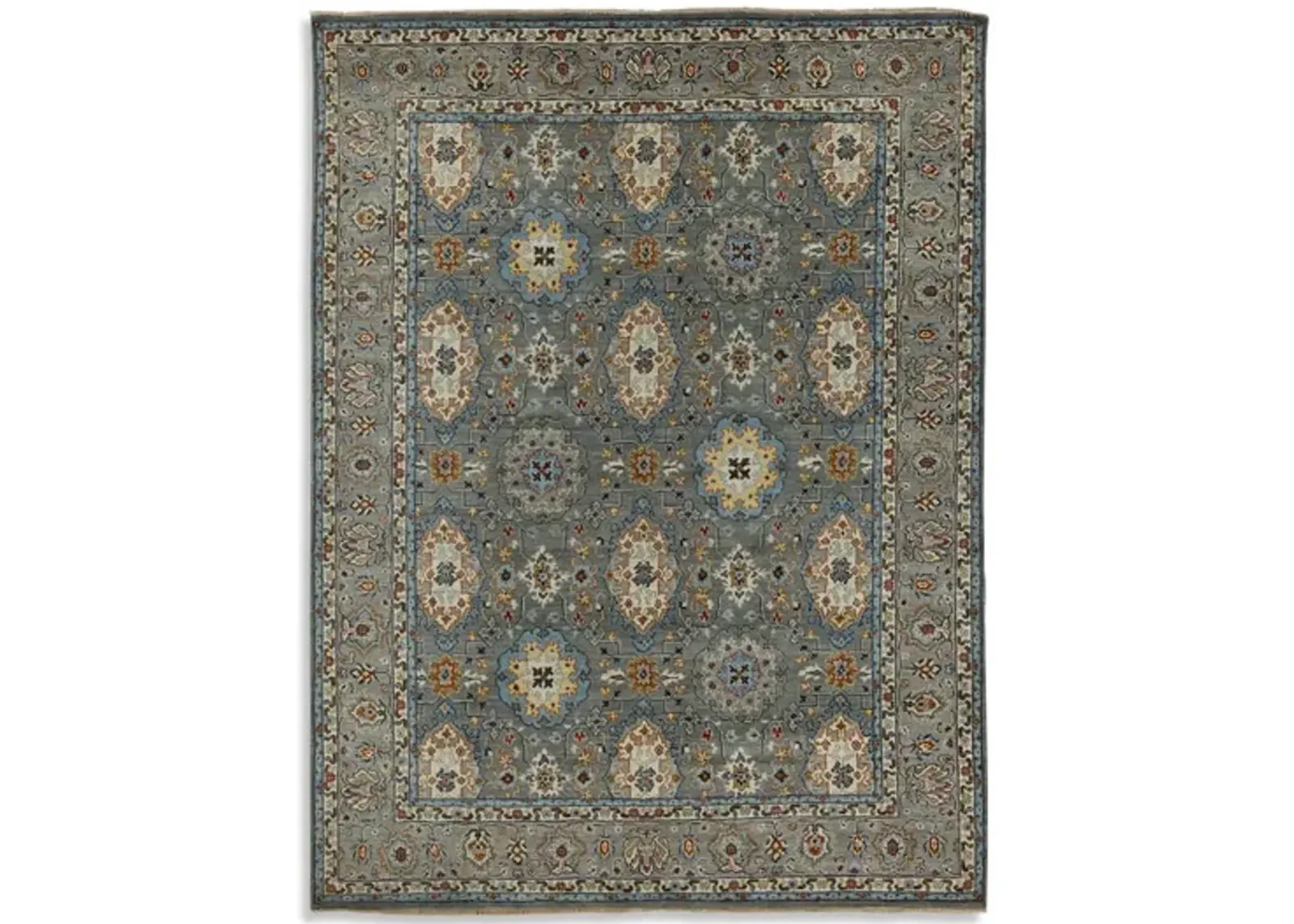 Britol Hand Knotted 9 3  x 12 3  Area Rug