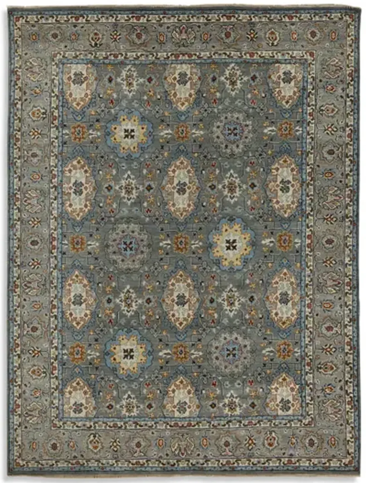 Britol Hand Knotted 9 3  x 12 3  Area Rug