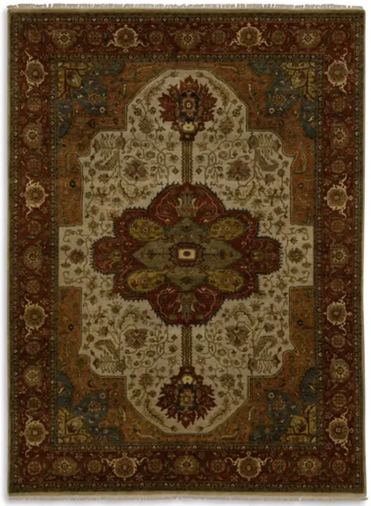 Hand Knotted 9 1  x 12 4  Area Rug