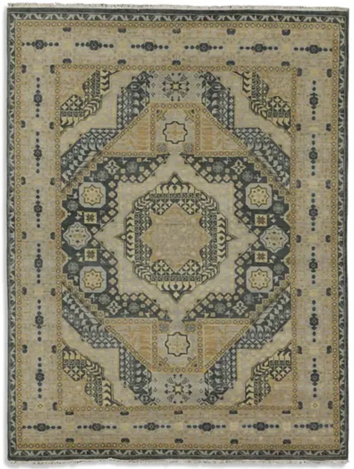 Mamlook Hand Knotted 9 1  x 12 0  Area Rug
