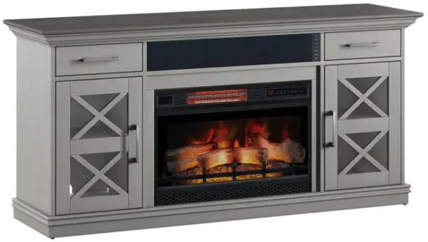 Christina Electric Fireplace Console With Bluetooth Speaker