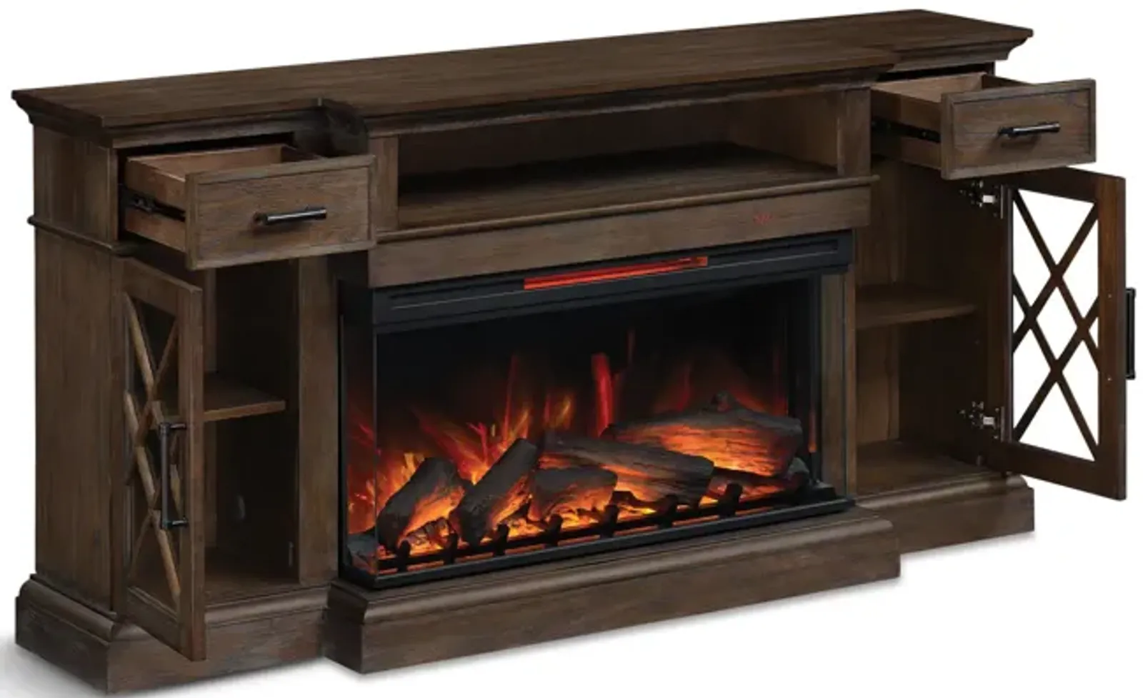 Hamilton Panoramic Electric Fireplace Console