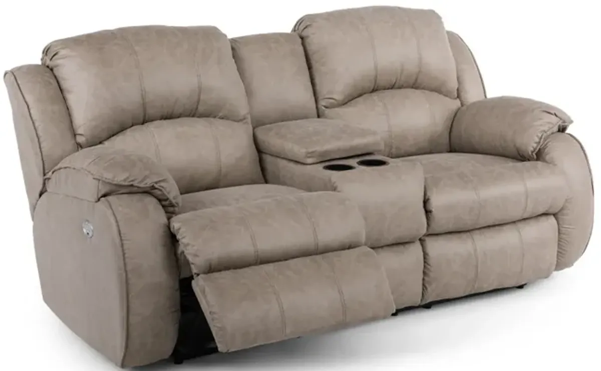 Lacey Power Reclining Loveseat With Console