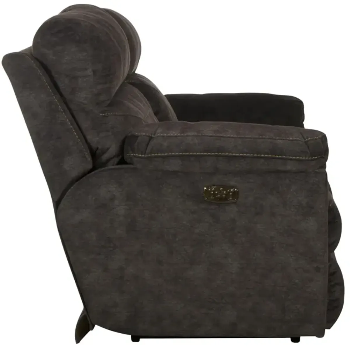 Verde Power Reclining Loveseat With Console - Smoke