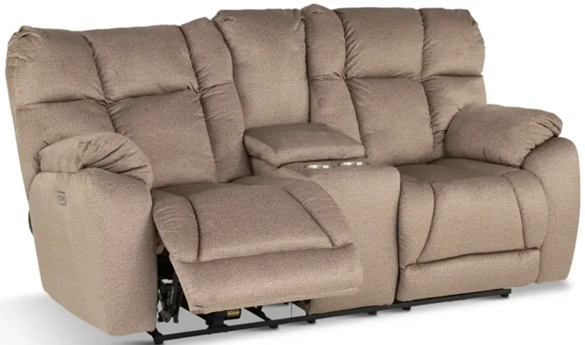 Tarah Power Reclining Loveseat With Console