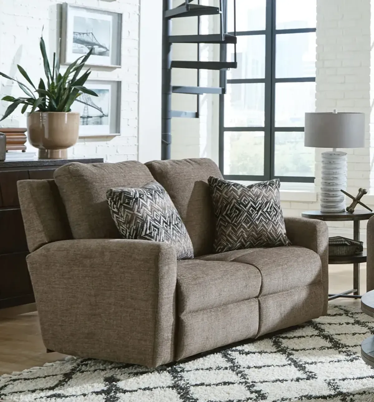 Klein Power Reclining Loveseat - Otter