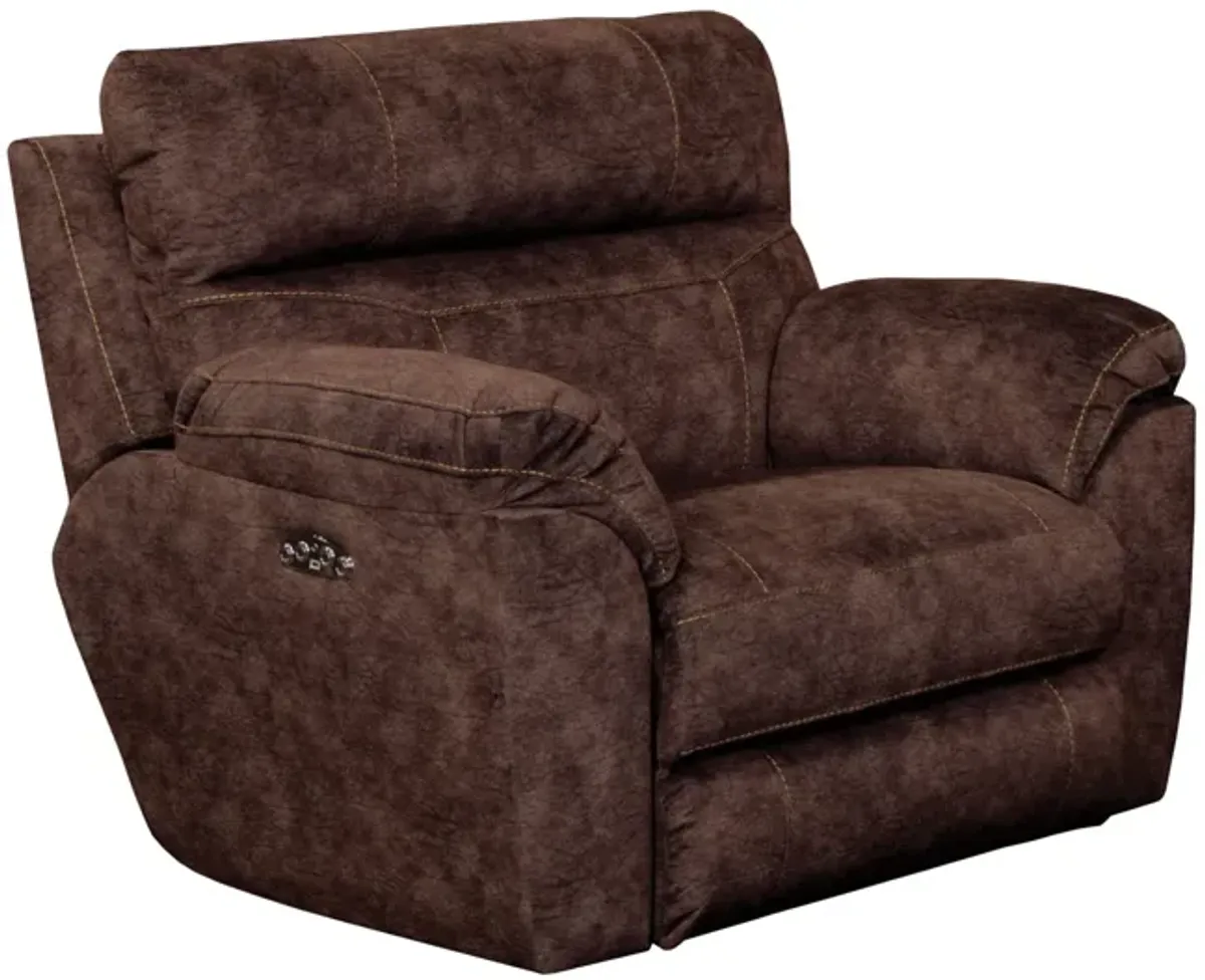 Verde Lay Flat Power Recliner - Mocha