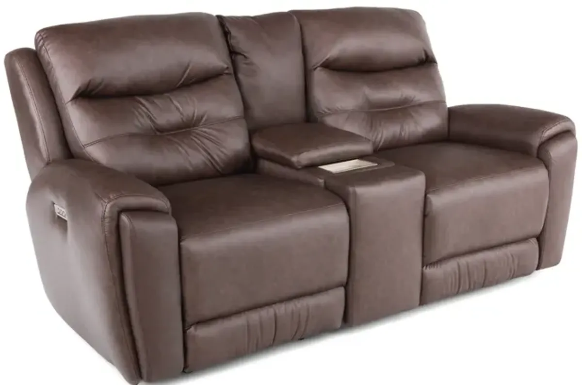 Keno  Power  Loveseat with Console