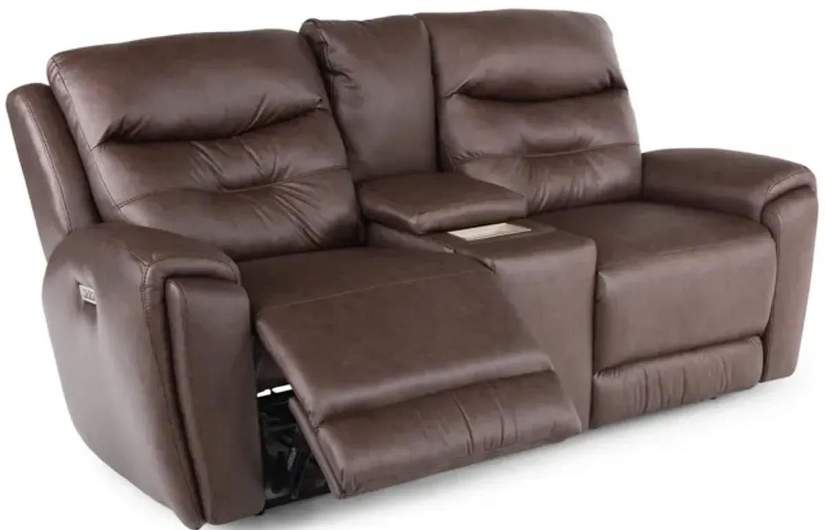 Keno  Power  Loveseat with Console