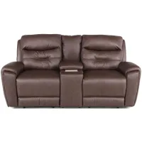 Keno  Power  Loveseat with Console