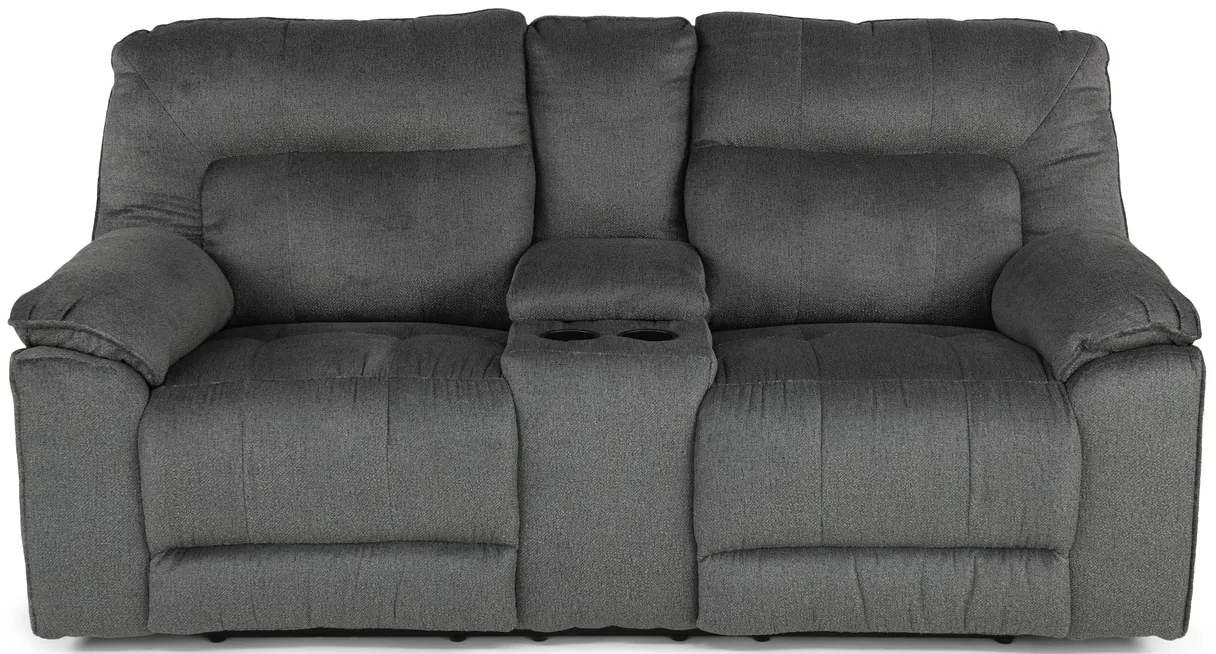 Merlin Power Reclining Loveseat with Console