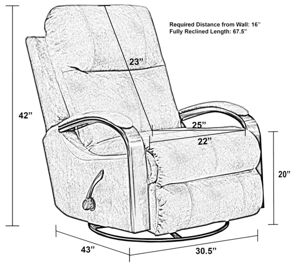 Delta Swivel Glider Recliner