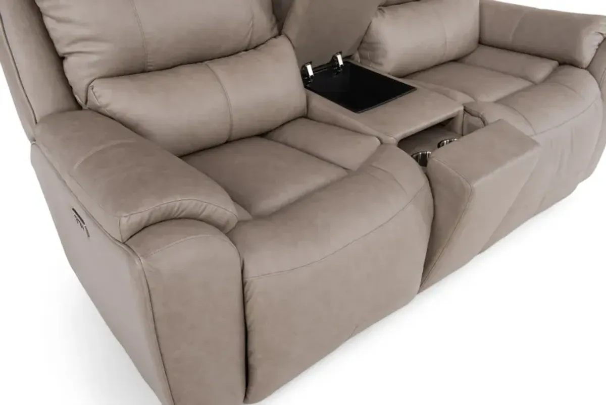 Lazard Zero Gravity Power Reclining Loveseat With Console