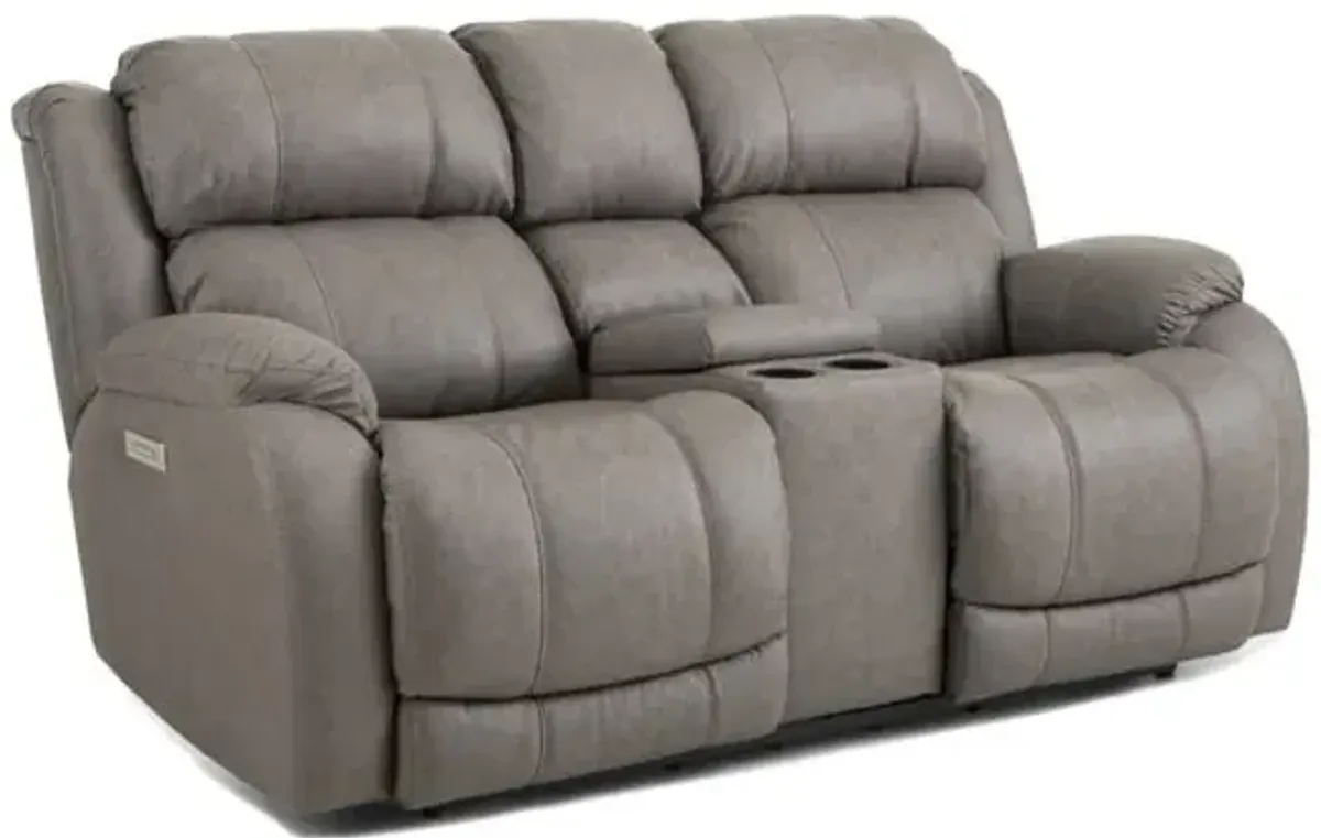 Javon Power Reclining Console Loveseat