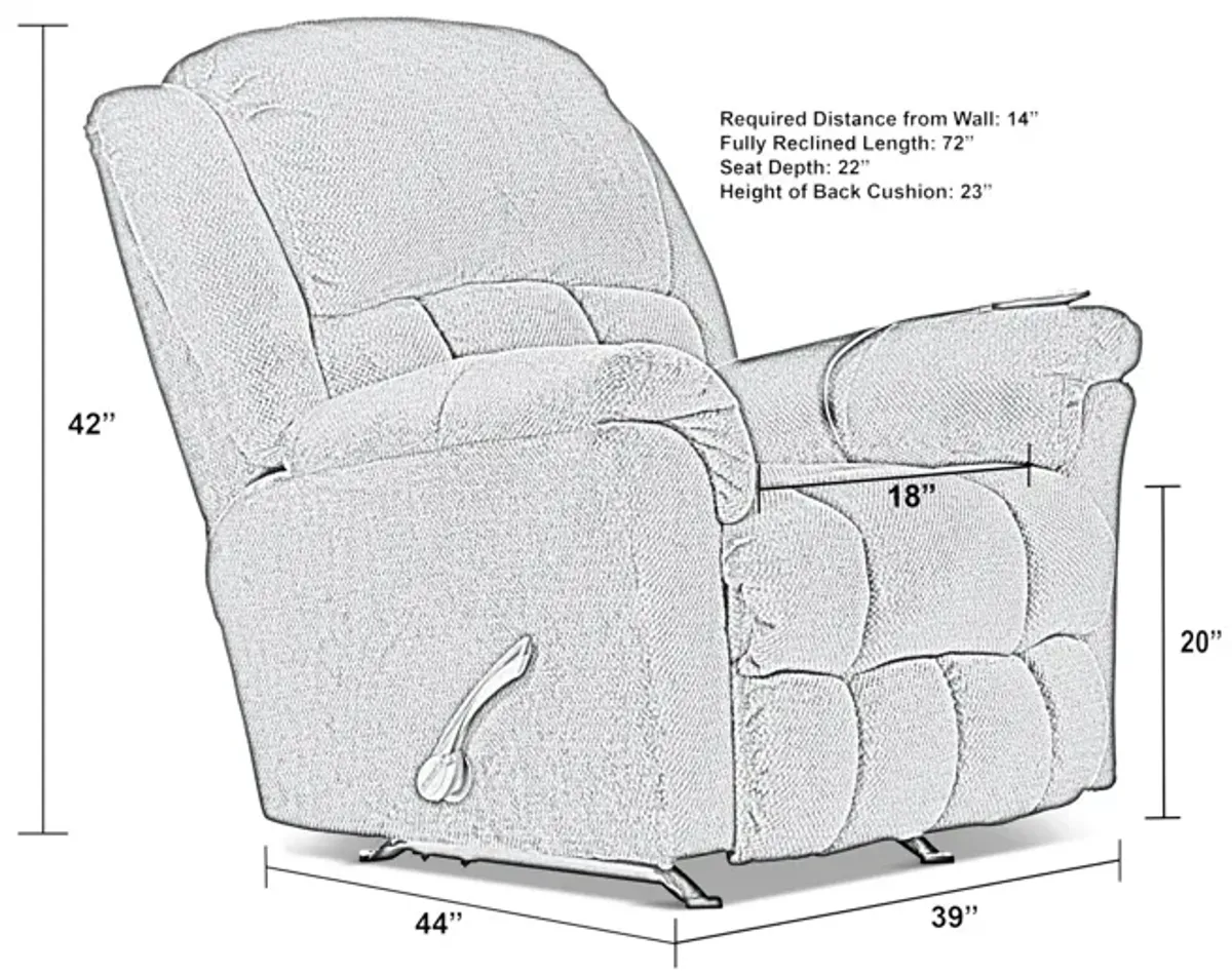 Bingham Rocker Recliner - Cafe