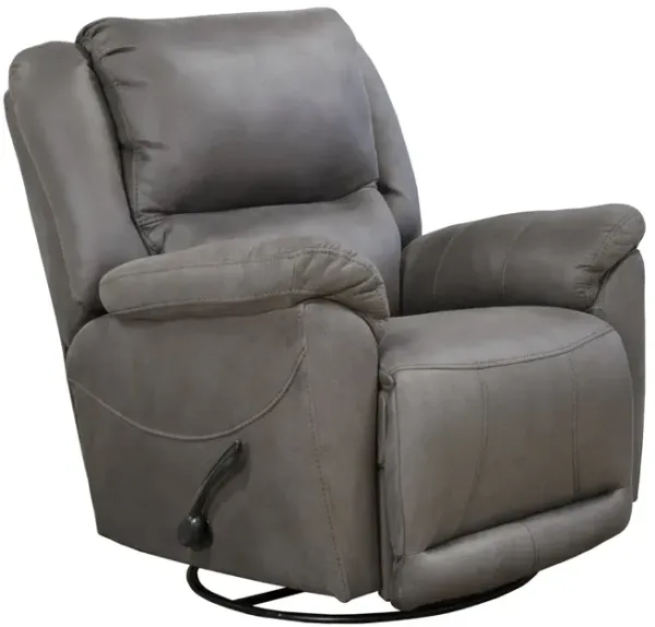 Cole Swivel Glider Recliner - Charcoal