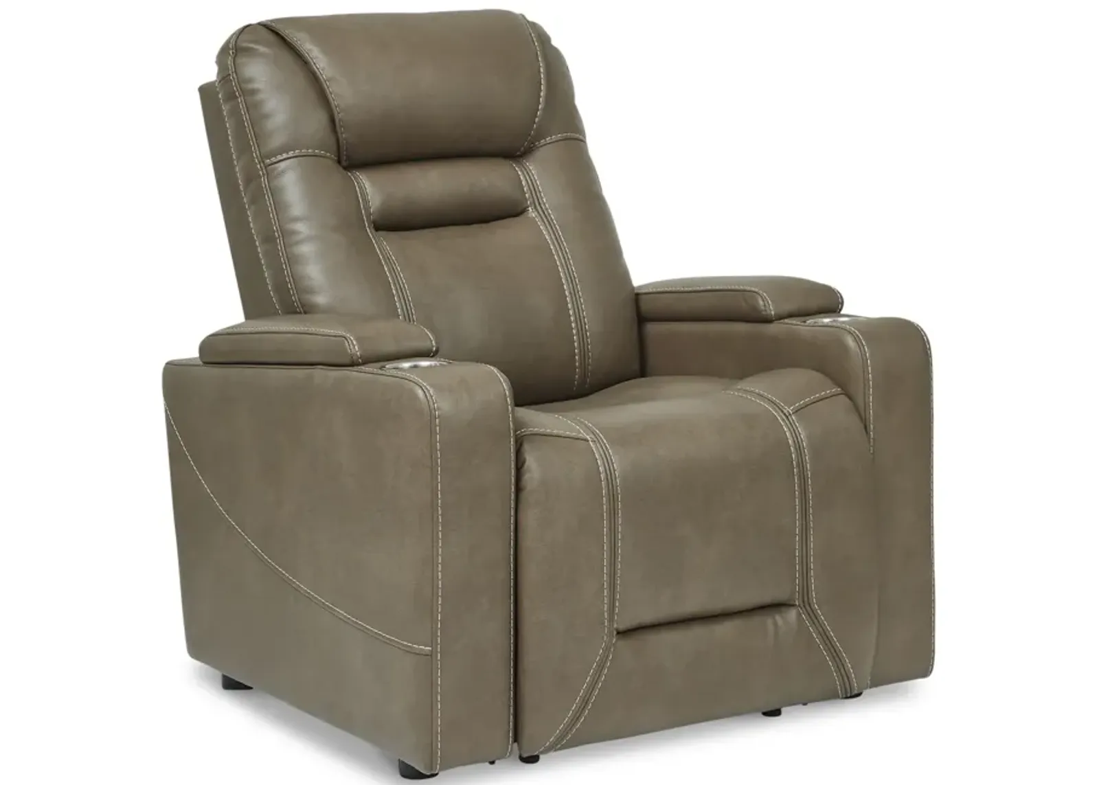 Crenshaw Power Home Theater Recliner - Cappuccino