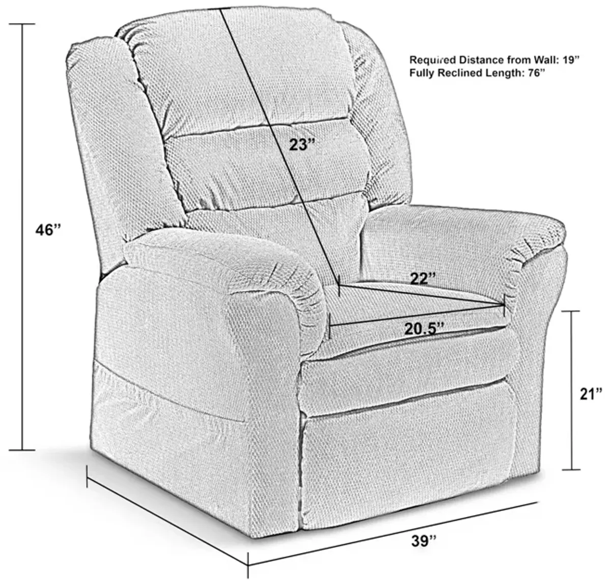 Kelly Power Lift Chair Recliner - Mocha