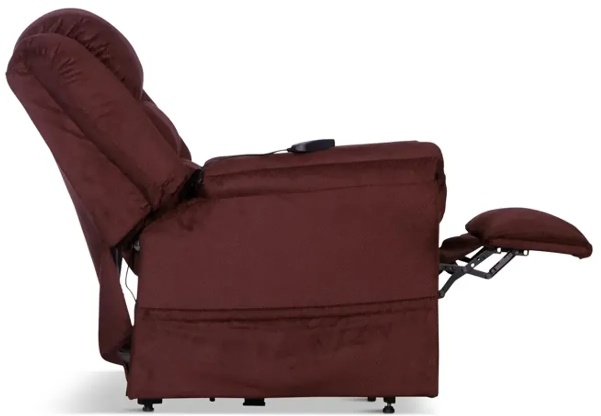 Kelly Power Lift Chair Recliner - Berry