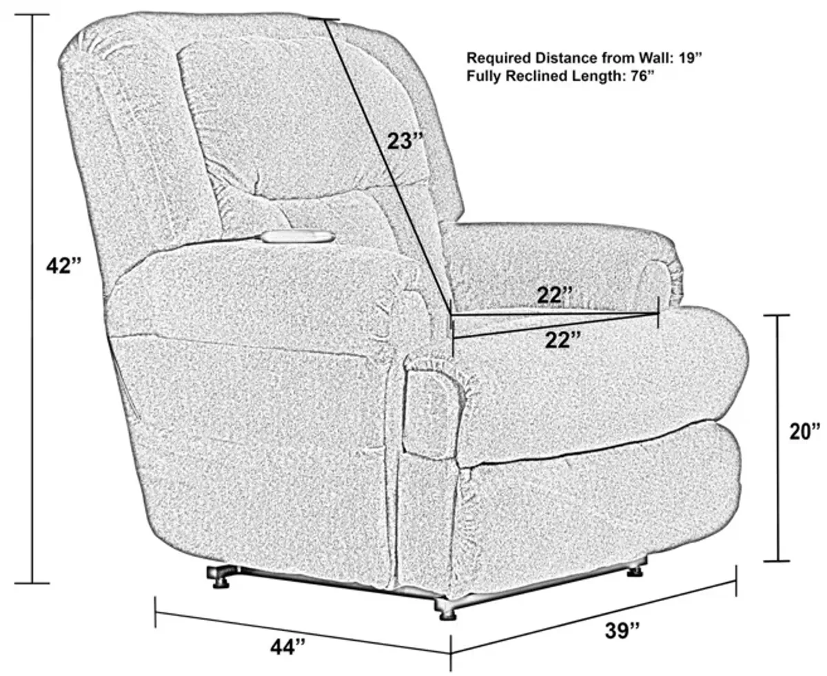 Burns Power Lift Chair Recliner - Ash