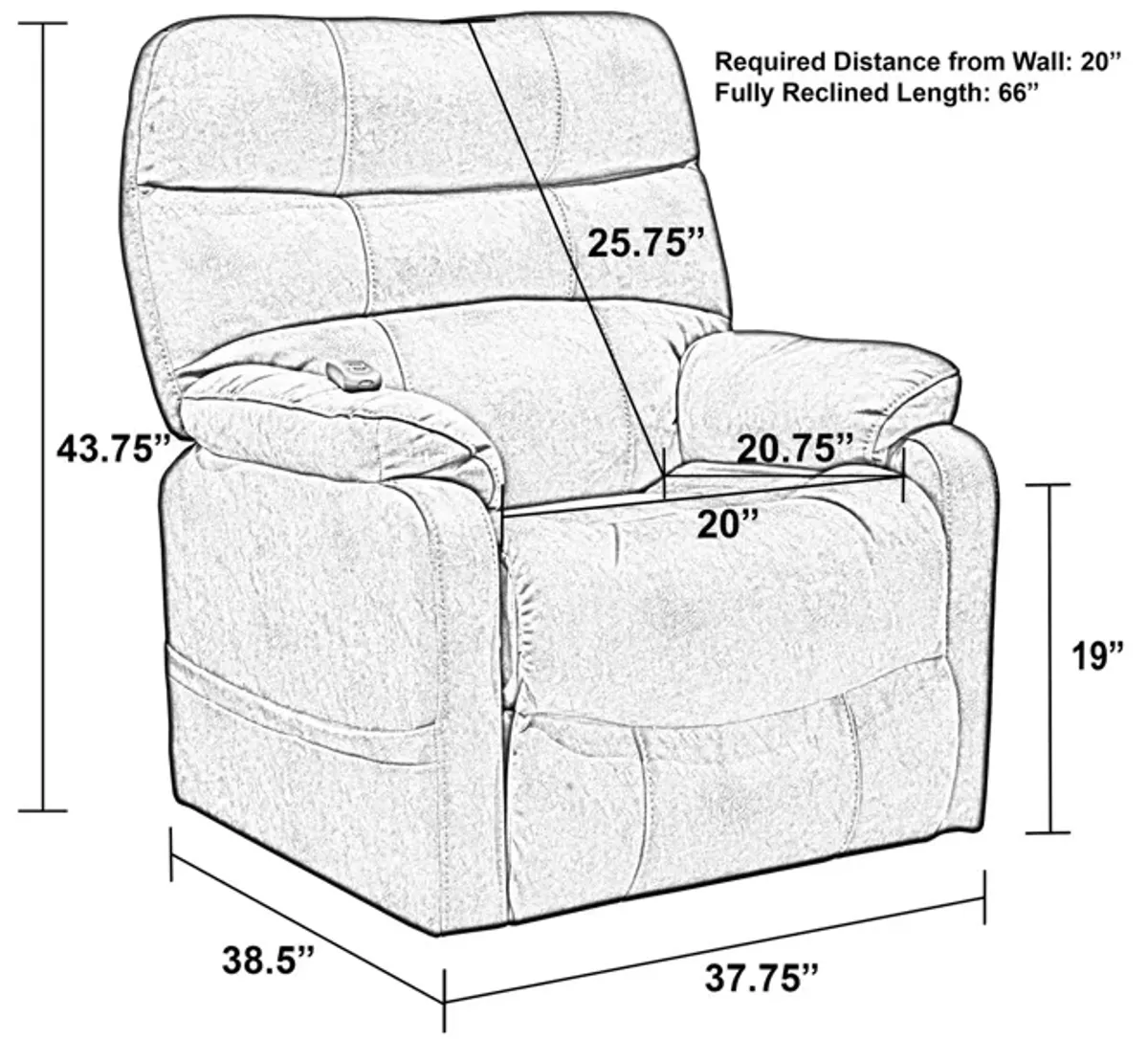 Buckley Power Lift Chair Recliner - Chocolate