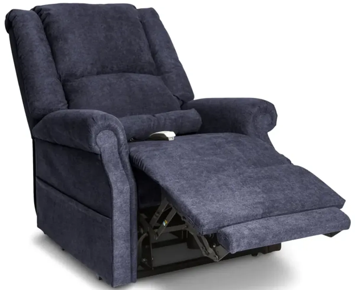 Rex Zero Gravity Power Lift Chair Recliner - Navy