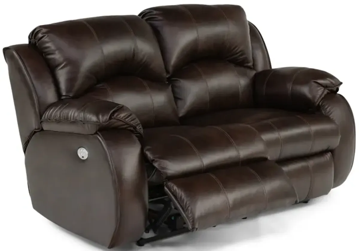 Sailor Leather Power Reclining Loveseat