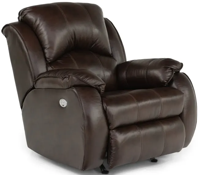 Sailor Leather Power Rocker Recliner