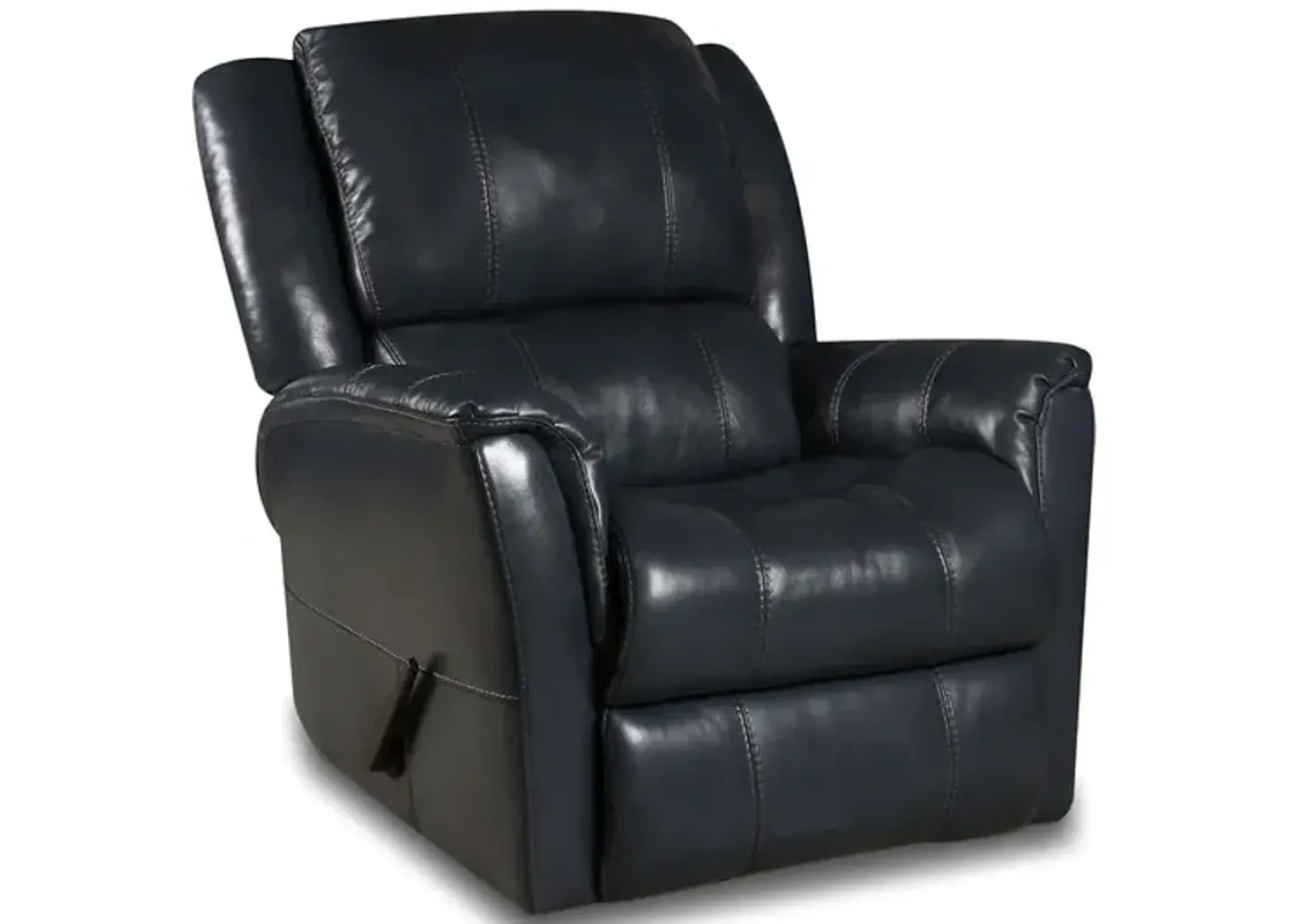 Orbit Leather Swivel Glider Recliner - Ocean