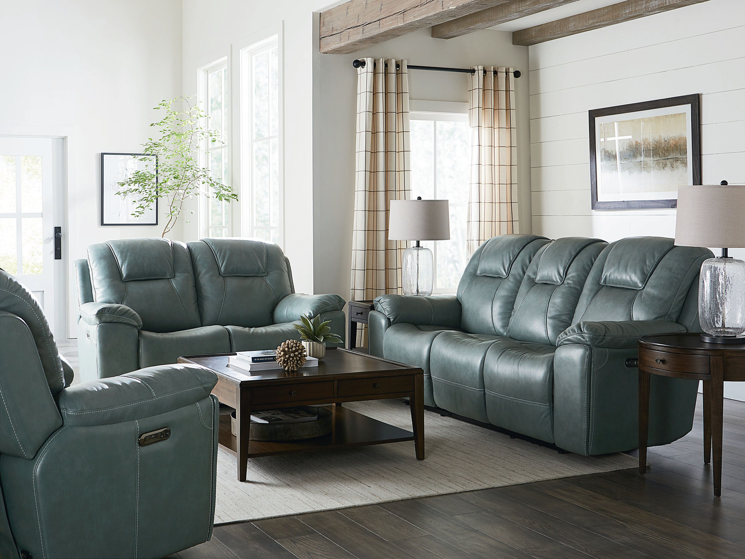 Chandler Leather Power Reclining Sofa