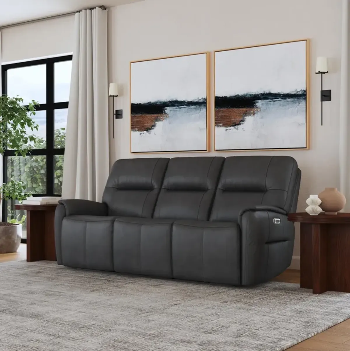 Wilson Leather Power Reclining Sofa