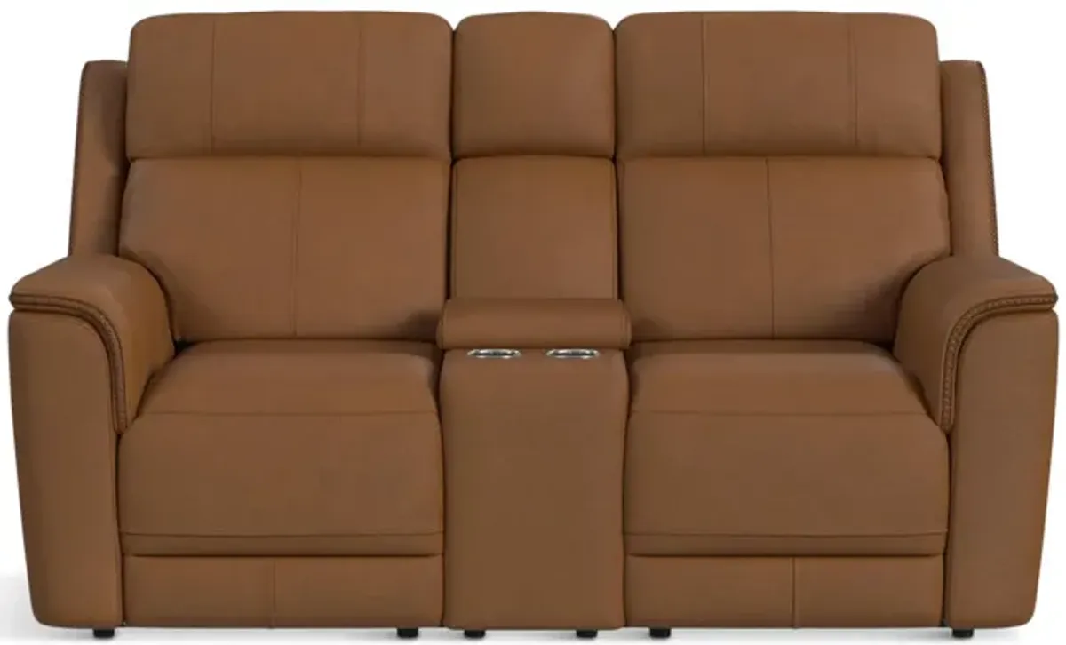 Mustang Leather Power Reclining Loveseat