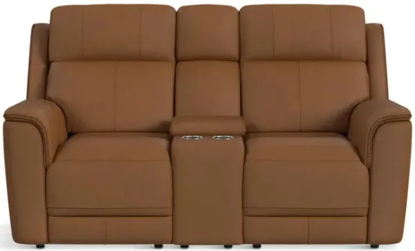 Mustang Leather Power Reclining Loveseat