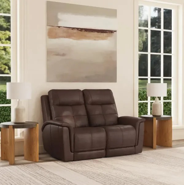 Ranger Leather Power Reclining Loveseat